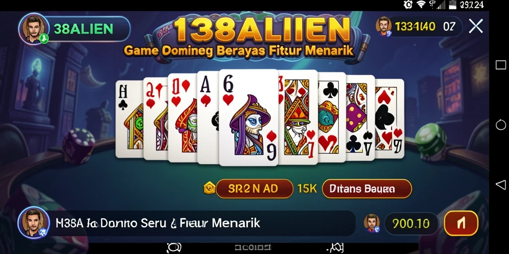 Screenshot gameplay 138ALIEN yang menampilkan permainan Domino seru.