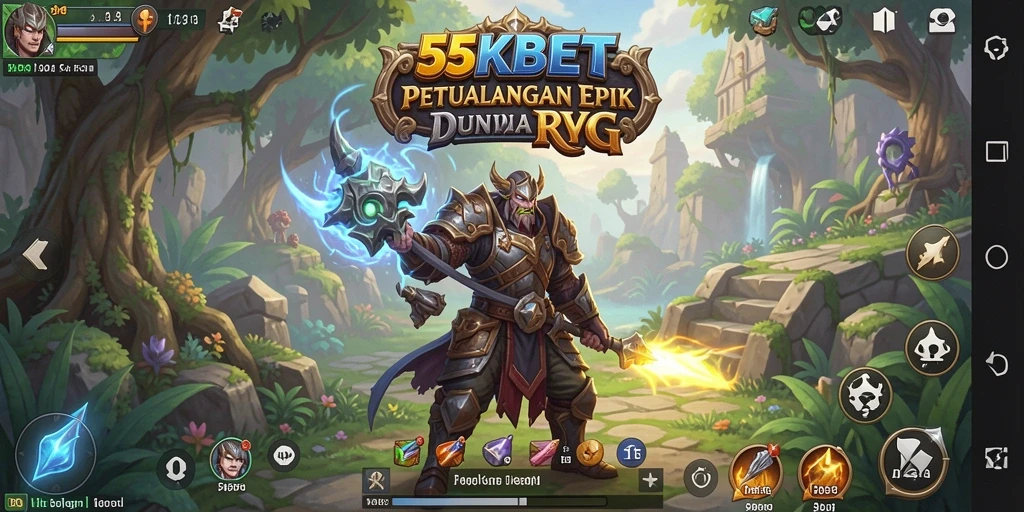 Tampilan menarik dari gameplay RPG di 55KBET.