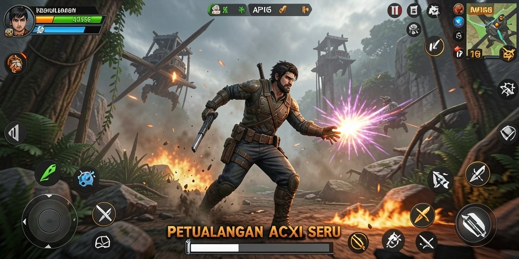 Screenshot gameplay API66 dengan aksi menegangkan yang memikat.