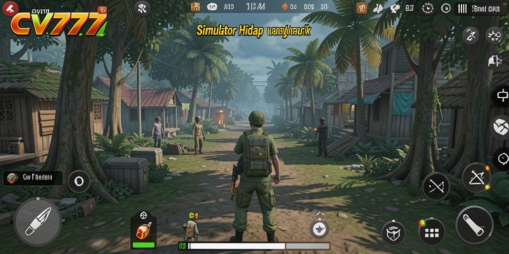 Screenshot menunjukkan karakter dalam gameplay CV777 yang menarik.