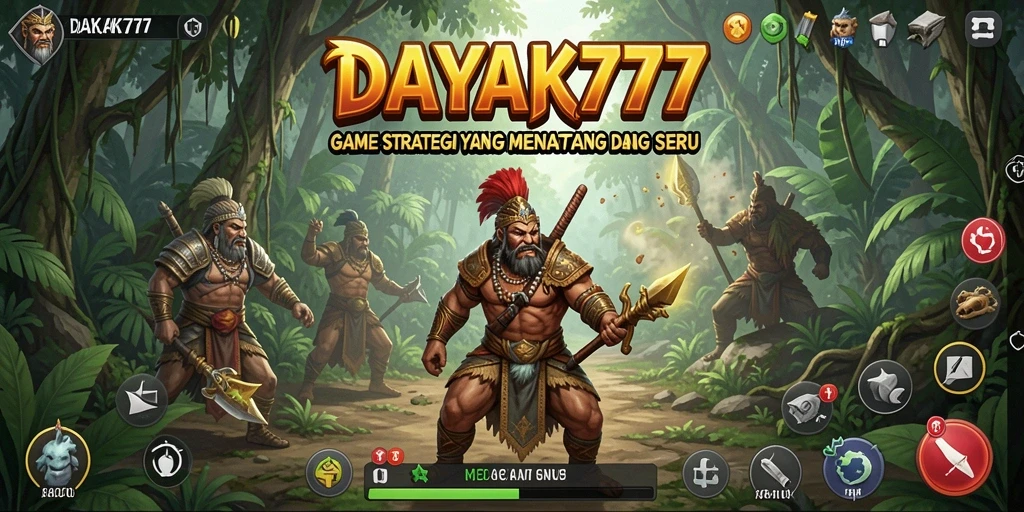 Tampilan gameplay DAYAK777 dengan strategi yang mendebarkan.