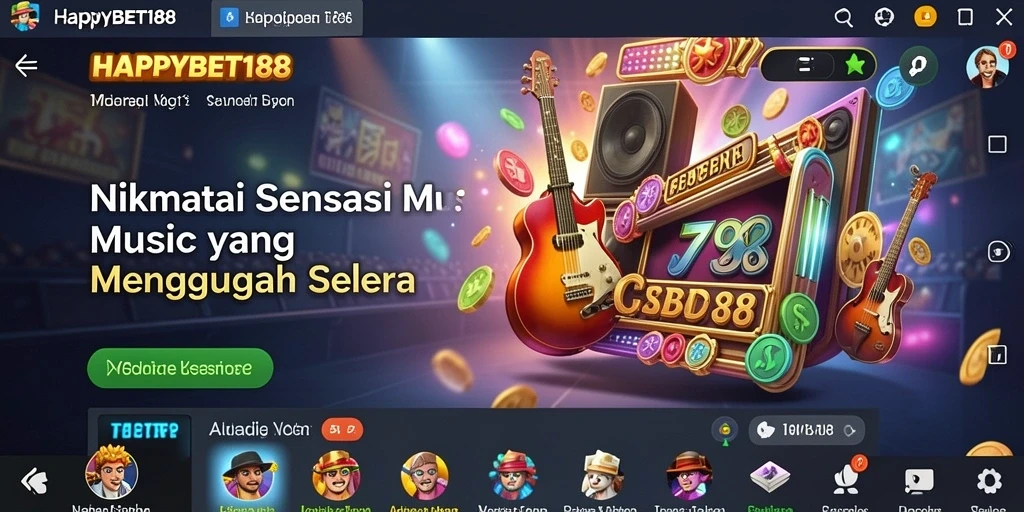 Tampilan gameplay interaktif HAPPYBET188 yang penuh warna dan menarik.