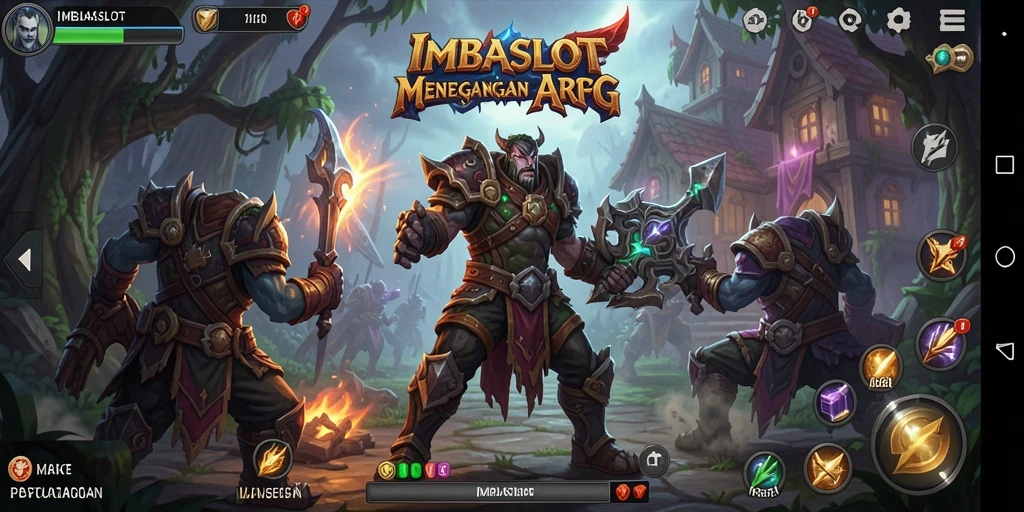 Screenshot gameplay IMBASLOT menampilkan aksi pertarungan seru dalam dunia ARPG.