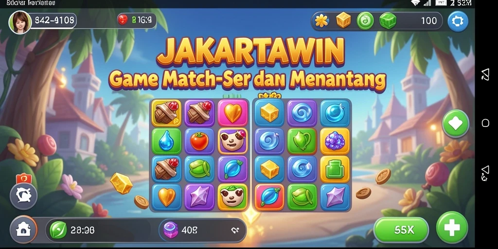 Gameplay seru JAKARTAWIN dengan grafis menarik dan efek suara.