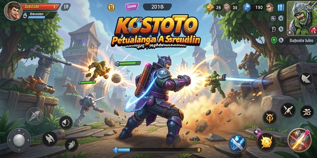 Tampilan menarik dari gameplay KOSTOTO yang penuh petualangan.