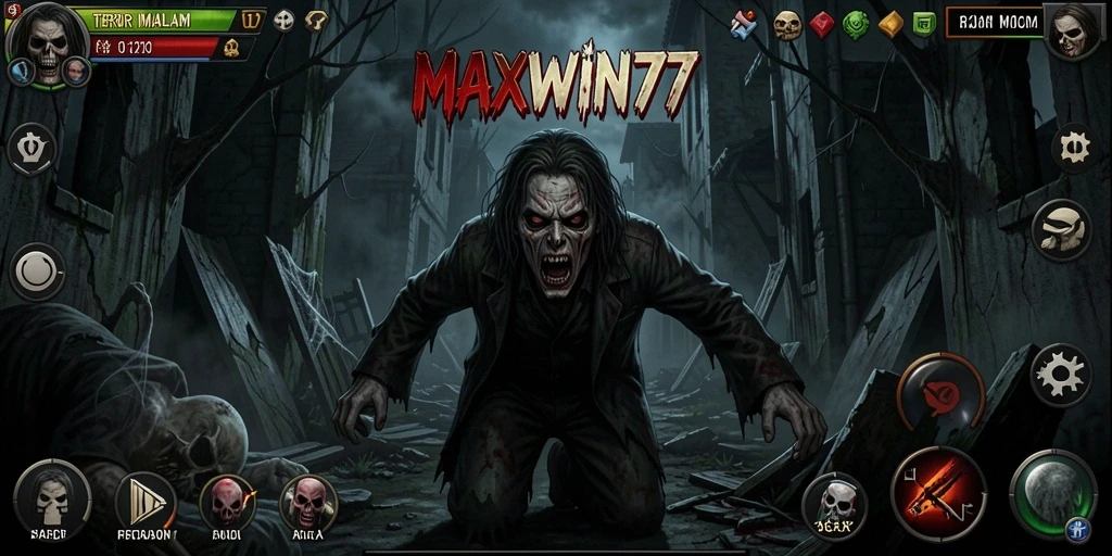 Tampilan gameplay menegangkan yang penuh dengan suasana Horror.