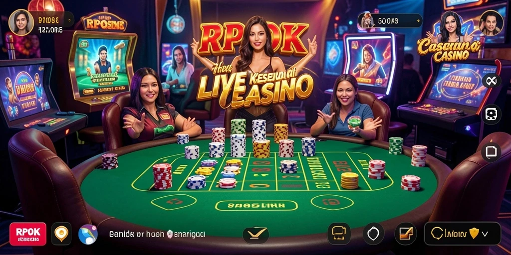 Tampilan seru gameplay RPOK di Live Casino.