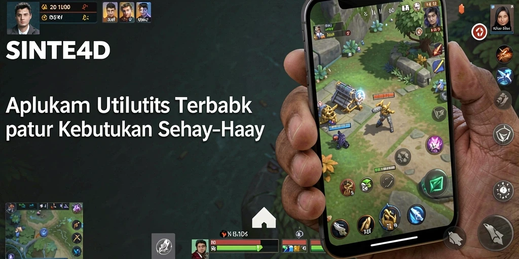 Tampilan utama aplikasi SINTE4D dengan berbagai fitur utilitas.