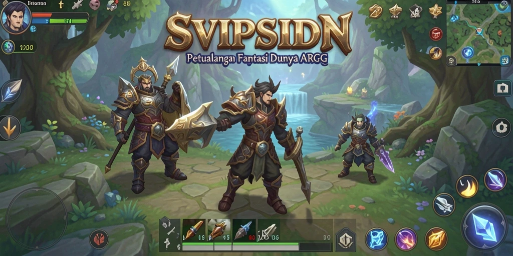 Screenshot SVIPSIDN menampilkan aksi seru di dalam pertempuran ARPG.