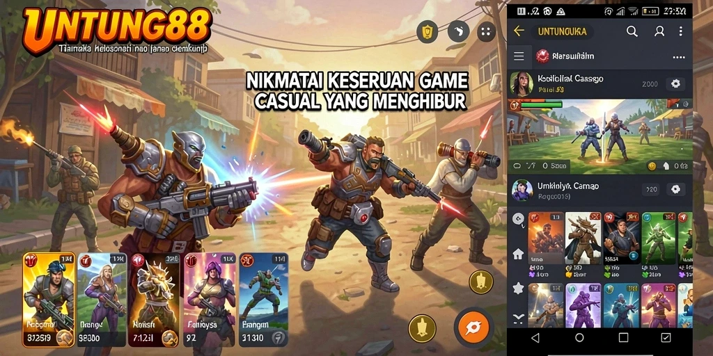 Tampilan gameplay UNTUNG88 yang ceria dan mengasyikkan.