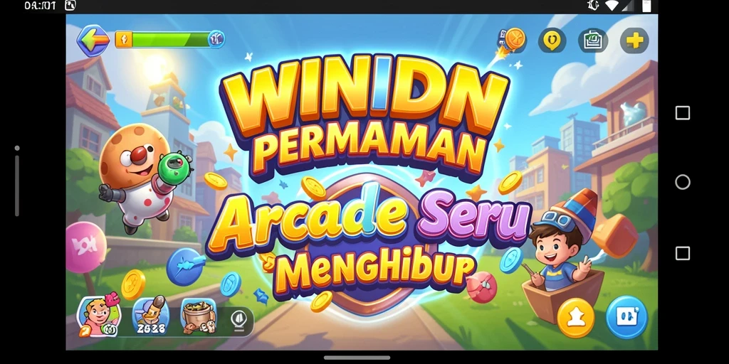 Screenshot gameplay WINIDN yang menghadirkan keseruan arcade.