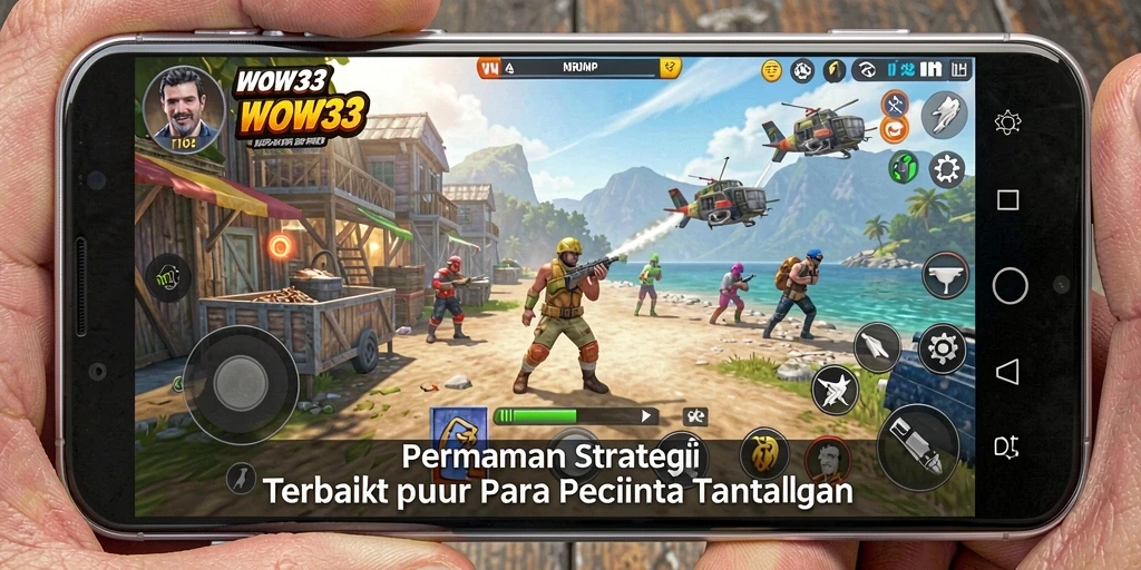 Screenshot gameplay WOW33 menunjukkan pertempuran strategi yang mendebarkan.